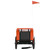 Pet Bike Trailer Orange and Black Oxford Fabric and Iron A949-93998