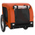 Pet Bike Trailer Orange and Black Oxford Fabric and Iron A949-93998
