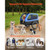 Dog Bike Trailer, Supports up to 88 lbs, Pet Cart Bicycle Carrier for Small & Large Dogs, Easy Fold E415-TCSCWZXCTC88AW1LH001V0