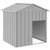 Dog House with Roof Light Gray 46.1"x40.6"x48.4" Galvanized Steel A949-172350