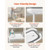 Dog Bathtub, Elevated Dog Bath Tub, 2 in 1 Collapsible Pet Bathing Grooming Wash Station, Portable  E415-GJRQCWYGHBSKP8W7Z001V0