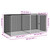 Chicken Cage with Roof Anthracite 79.9x38.6x35.4" Galvanised Steel A949-3189039