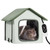 Elevated Heated Cat House, Outdoor Kitty Shelter with Timer, 600D Oxford Cloth Foldable Cat Shelter E415-FWSBYMBHSNJBKOLU0V1
