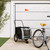 Pet Bike Trailer Black and Gray Oxford Fabric and Iron A949-93853