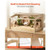 Wooden Hamster Cage 31.9"x16.1"x16.1" 270?° Viewing Hamster Habitat, Chewproof Acrylic Small Animal E415-MZCSLYMSDD30FS04X001V0