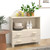  Sideboard HAMAR Honey Brown 33.5"x13.8"x31.5" Solid Wood Pine A949-340496