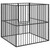 Dog Playpen Black Galvanized Steel 39.4 in Durable Dog Playpen A949-172210