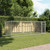 Dog Cage with Door Gray 13.1'x6.6'x4.9'Galvanized Steel A949-3209578