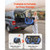 Dog Bike Trailer, Supports up to 66 lbs, Pet Cart Bicycle Carrier for Small & Medium Dogs, Easy Fol E415-TCSCWZXCTC50OVVG5001V0