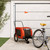 Pet Bike Trailer Orange and Black Oxford Fabric and Iron A949-94026