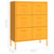  Drawer Cabinet Mustard Yellow 31.5"x13.8"x40" Steel A949-336146