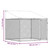 Dog Cage with Roof and Door Gray 6.6'x6.6'x6.6'Galvanized Steel A949-172559