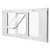 Cat Door for Window, Adjustable to Fit Window Width 31"-36", 4 Secure Lock Modes, Aluminum Frame an E415-CHMMZYSSK313HZ9S2001V0