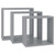  Wall Cube Shelves 3 pcs Gray MDF A949-323951
