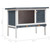 Outdoor Rabbit Hutch 1 Layer Gray Wood A949-170828