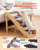 Wood Pet Stairs, 5-Step Dog Stairs for High Beds, Sofa & Cars, 150lbs Load Capacity, Non-Slip Surfa E415-LTSFZDGLTGDSEIUIM001V0
