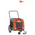 Pet Bike Trailer Orange and Gray Oxford Fabric and Iron A949-93851
