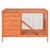 Rabbit Hutch Brown 40.6"x17.3"x27.4" Solid Wood Pine A949-172296