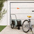 Pet Bike Trailer Gray and Black Oxford Fabric and Iron A949-94021