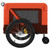 Pet Bike Trailer Orange and Black Oxford Fabric and Iron A949-93942