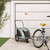 Pet Bike Trailer Gray Oxford Fabric and Iron A949-93986