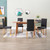  Dining Chairs 4 pcs Dark Gray Fabric A949-249217