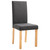  Dining Chairs 4 pcs Dark Gray Fabric A949-249217