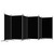  6-Panel Room Divider Black 204.7"x70.9" Fabric A949-350273