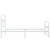  Metal Bed Frame without Mattress with Footboard White 39.4"x78.7 A949-376662