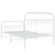 Metal Bed Frame without Mattress with Footboard White 39.4"x78.7 A949-376662