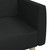  2-Seater Sofa Bed Black Fabric A949-375786