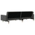  2-Seater Sofa Bed with Two Pillows Dark Gray Fabric A949-375900