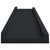  Picture Frame Ledge Shelves 2 pcs Black 23.6"x3.5"x1.2" MDF A949-323932