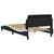  Bed Frame "Dover" Black and White 39.4"x74.8" Faux Leather A949-373271