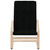  Relaxing Chair with Footstool Black Fabric A949-3154961