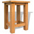  End Table Solid Oak Wood 10.6"x9.4"x14.6 A949-244207