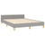 Bed Frame without Mattress Light Gray Queen Fabric A949-347456