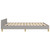  Bed Frame without Mattress Light Gray Queen Fabric A949-347456