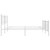  Metal Bed Frame without Mattress with Footboard White 76"x79.9 A949-376397