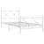  Metal Bed Frame without Mattress with Footboard White 39.4"x78.7 A949-376564