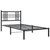  Metal Bed Frame without Mattress with Headboard Black 39.4"x78.7 A949-376319