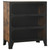  Storage Cabinet Rustic Brown 28.3"x14.2"x32.3" Metal and MDF A949-335911
