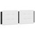  Headboard Cushion "Zadar" White and Black 53.9" Faux Leather A949-374858