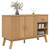  Sideboard OLDEN Brown 44.9"x16.9"x28.9" Solid Wood Pine A949-358606