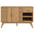  Sideboard OLDEN Brown 44.9"x16.9"x28.9" Solid Wood Pine A949-358606