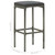  Bar Stools with Cushions 6 pcs Gray Poly Rattan A949-313450