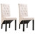  Dining Chairs 2 pcs Cream Fabric A949-249235