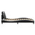  Bed Frame "Viana" without Mattress Black and White 53.9"x74.8" Faux Leather A949-3208132