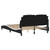  Bed Frame "Viana" without Mattress Black and White 53.9"x74.8" Faux Leather A949-3208132
