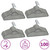  100 pcs Clothes Hanger Set Anti-slip Gray Velvet A949-289919